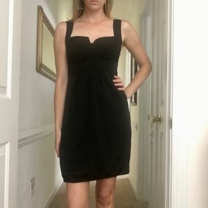 White House Black Market Structured Sun Dress Sz 2